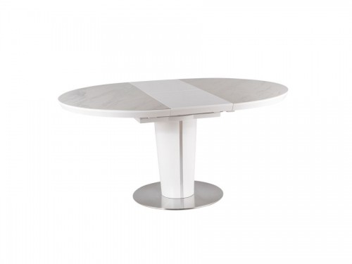 ​Стол раскладной Signal Orbit Ceramic 120х160 Белый / Белый мат